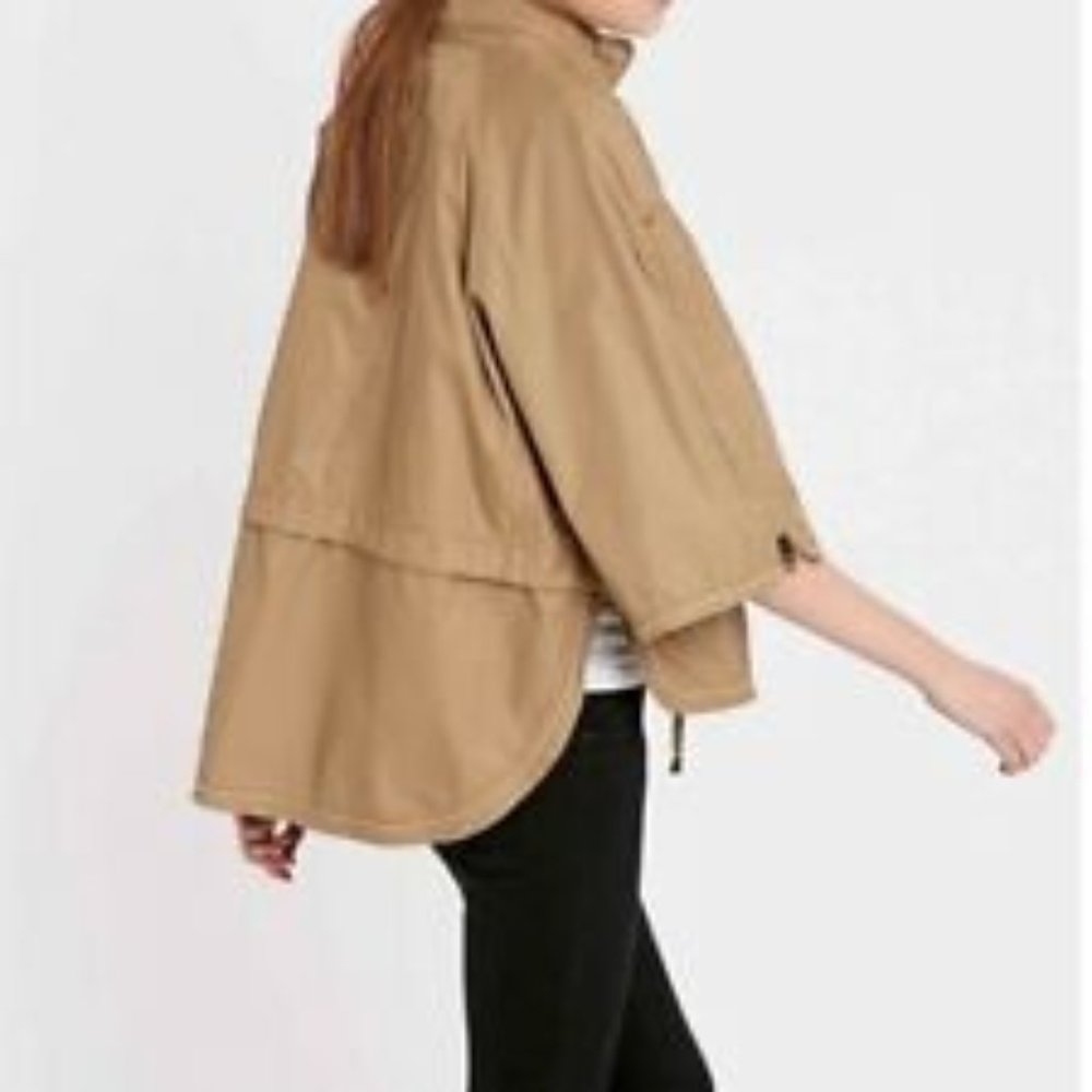 Vasia Tan Short Trench Coat - Size XS - Picture 2 of 4